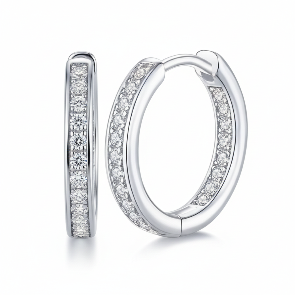 Pavé Channel Hoops
