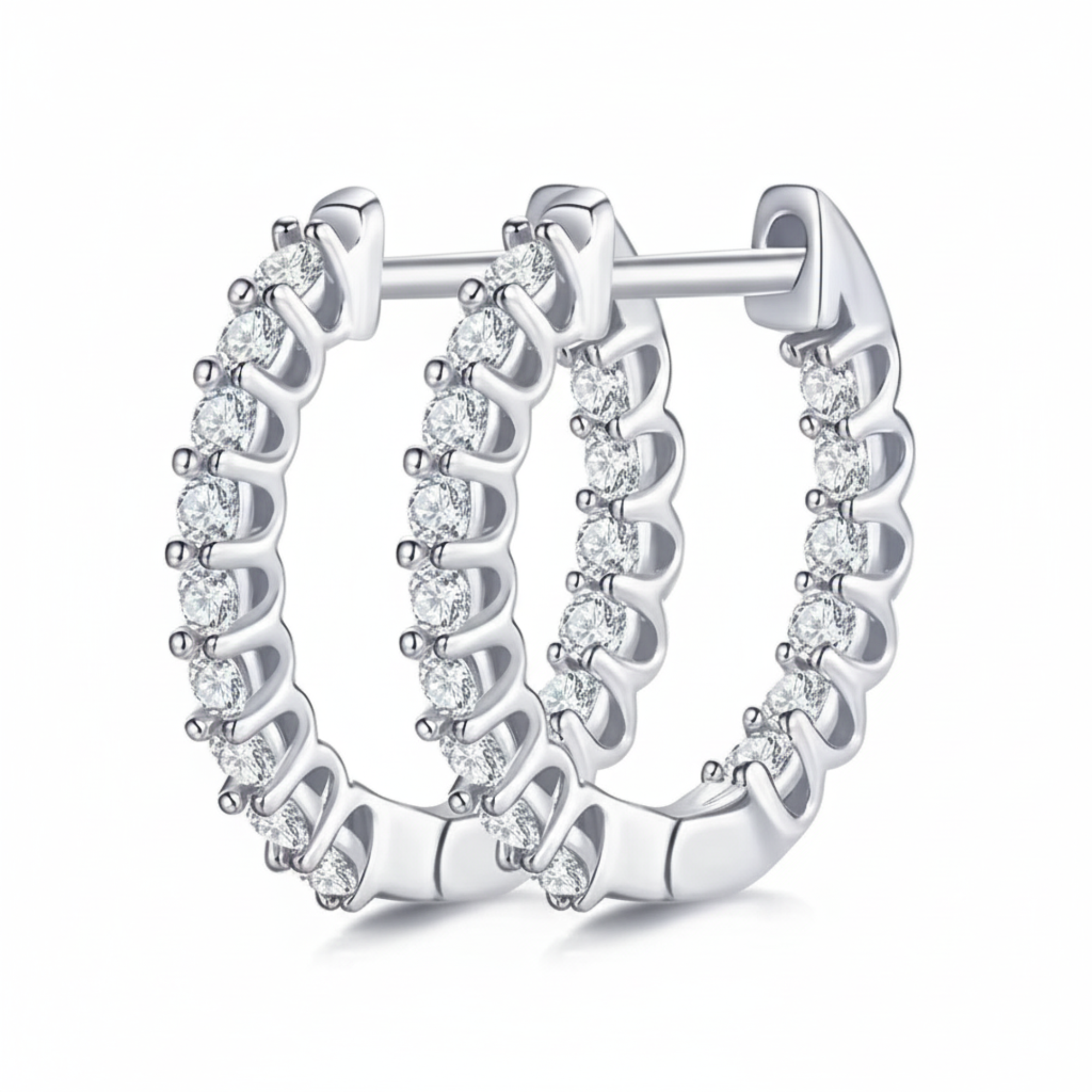 Inside-Out Pavé Hoops