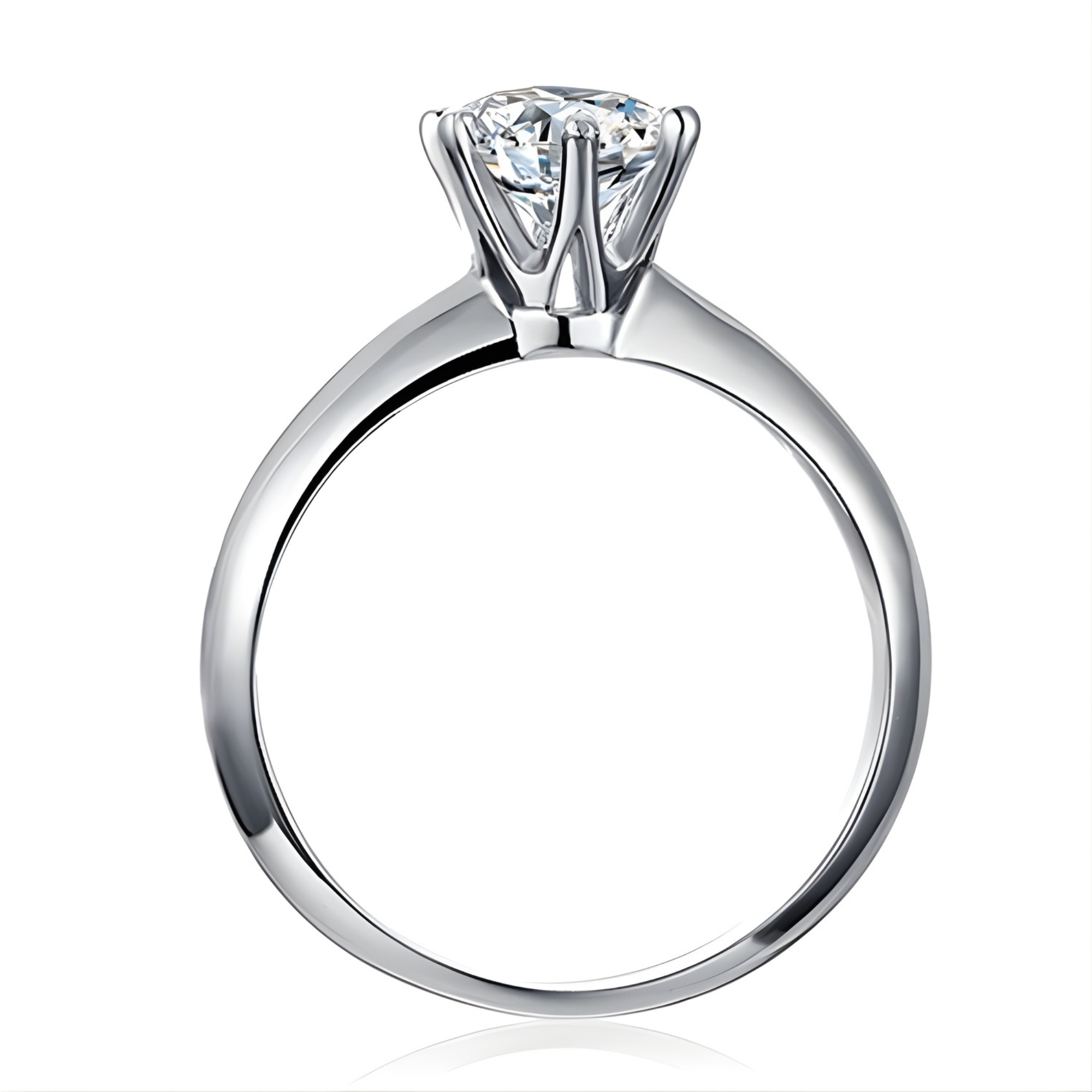 Round Comfort Fit Solitaire Ring