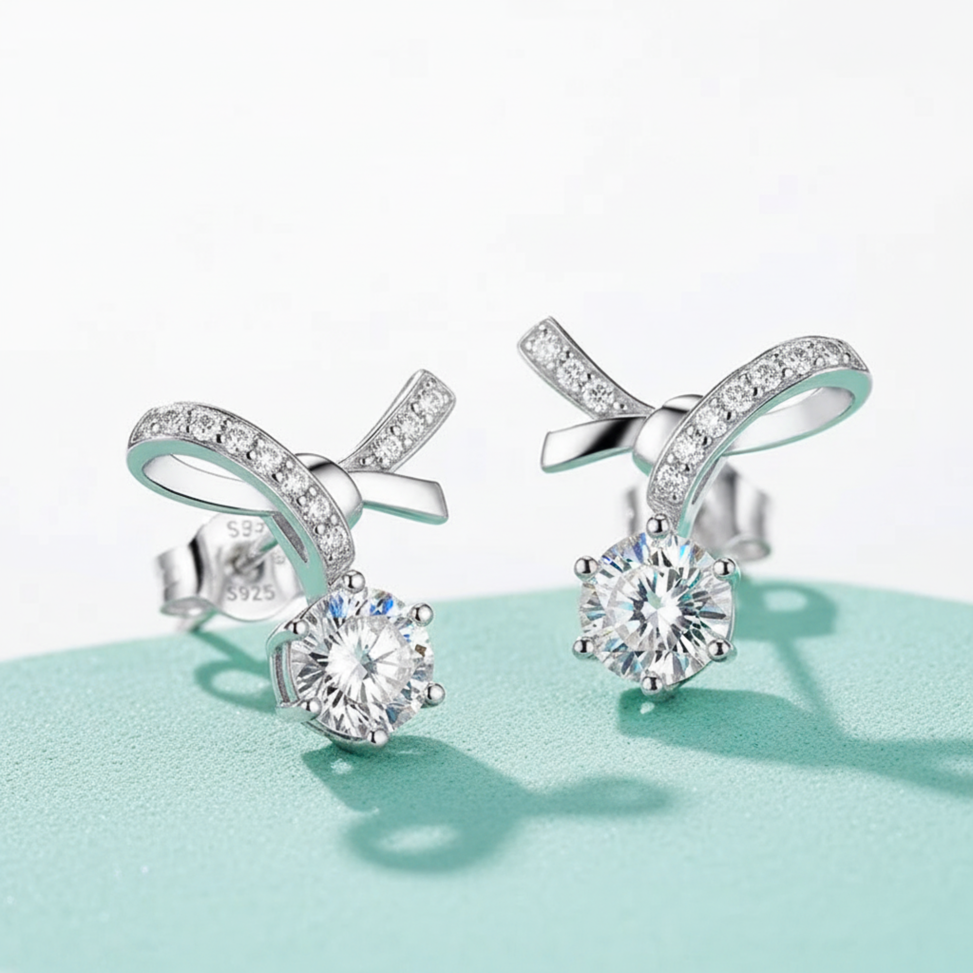 The Pavé Bow Drop