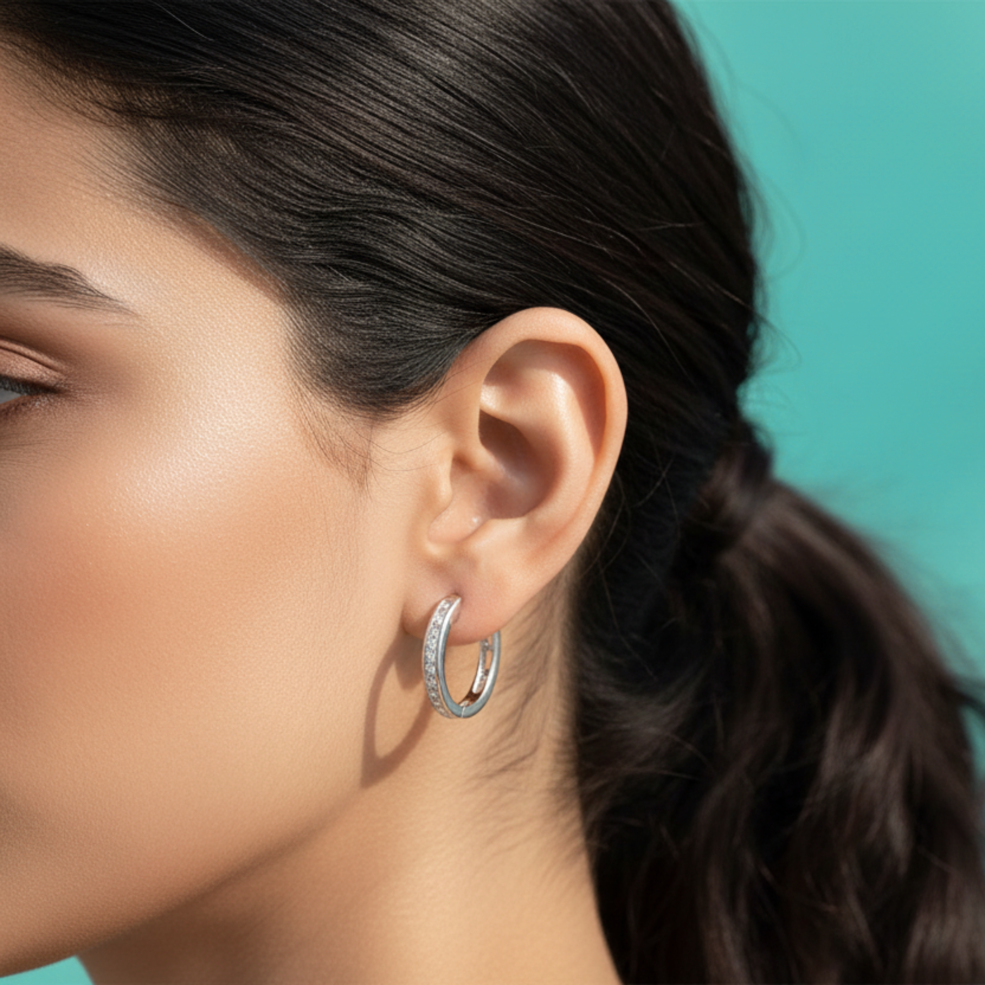 Petite Channel Huggie Earrings