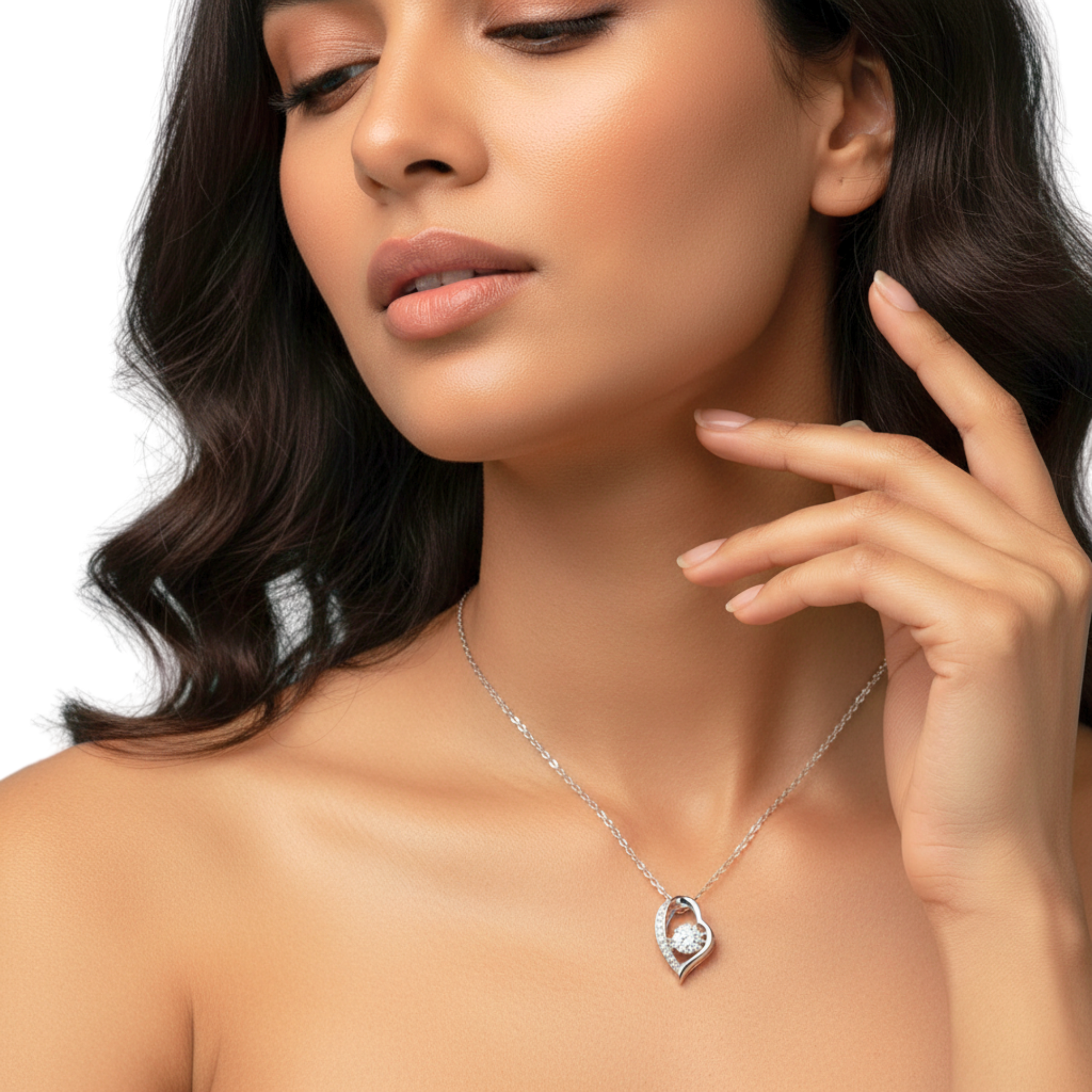 The Round Pavé Heart