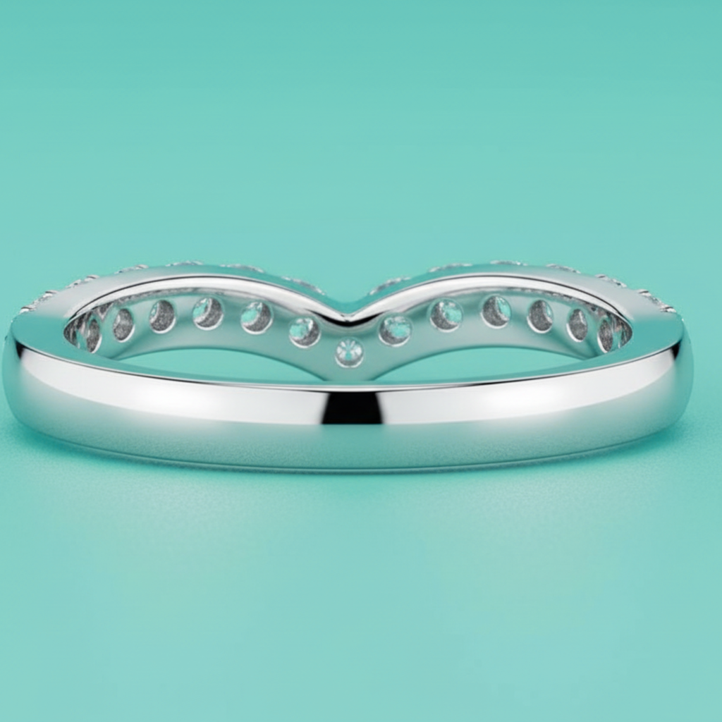 Apex Diamond Chevron Stacking Ring