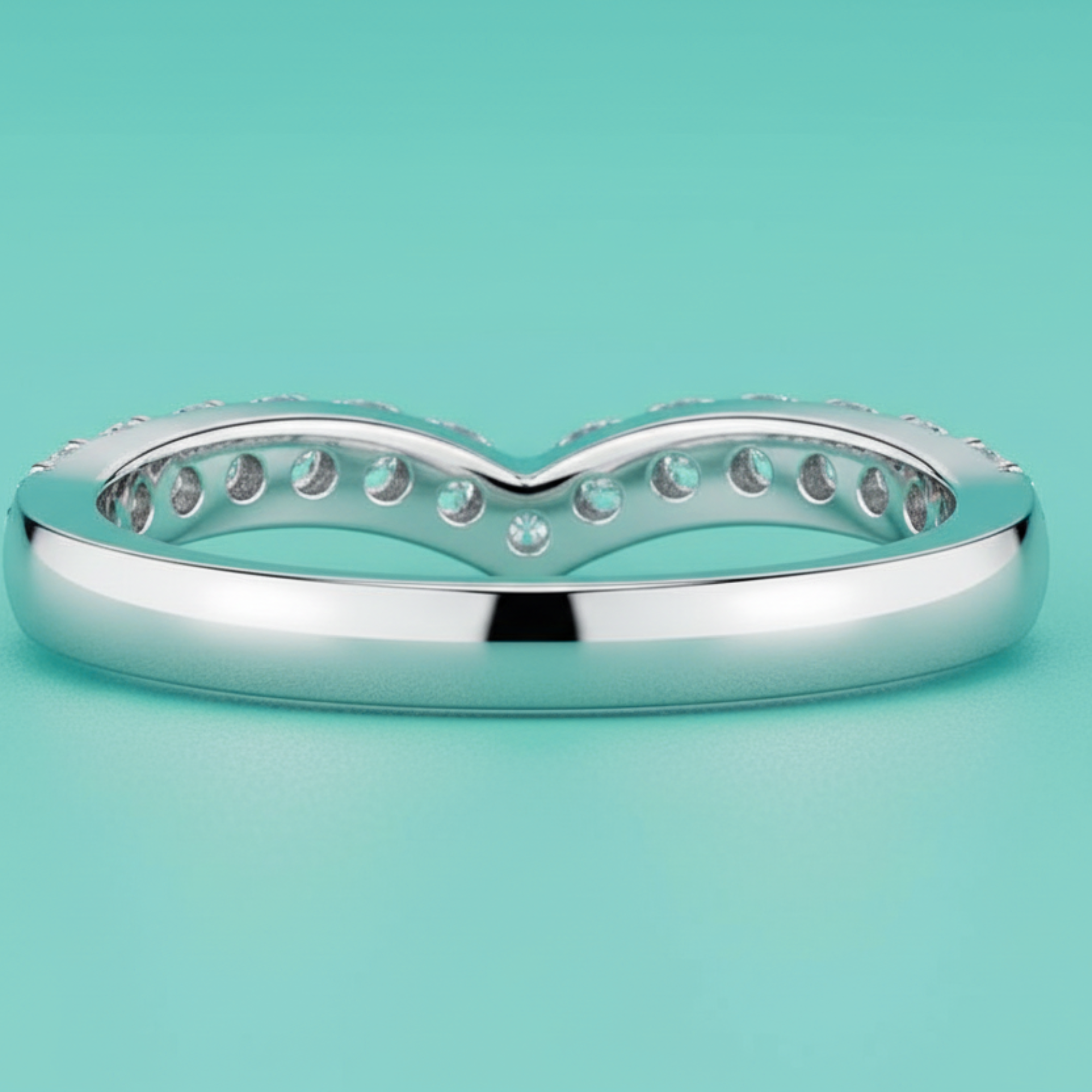 Apex Diamond Chevron Stacking Ring