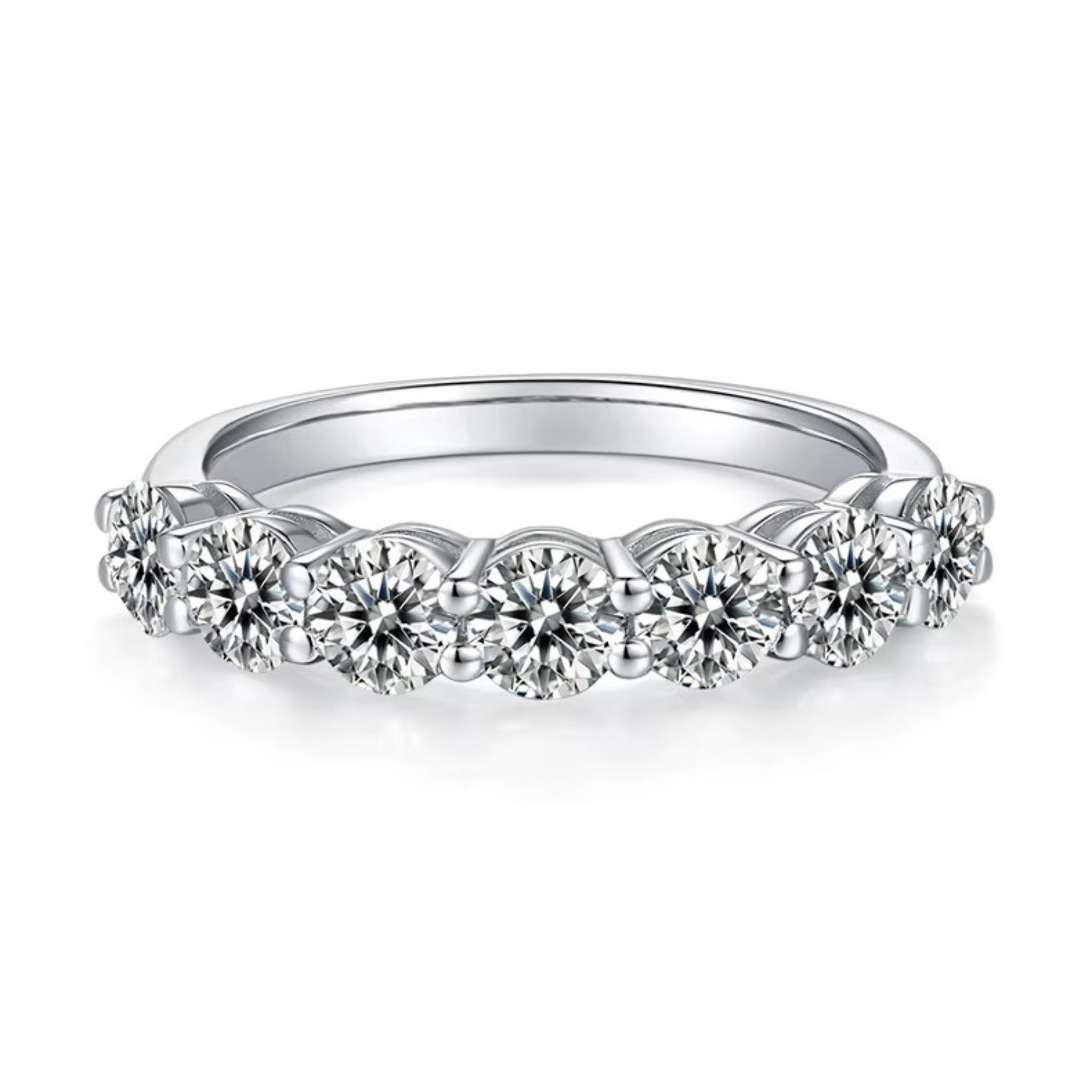 Seven Brilliance Round Eternity Ring