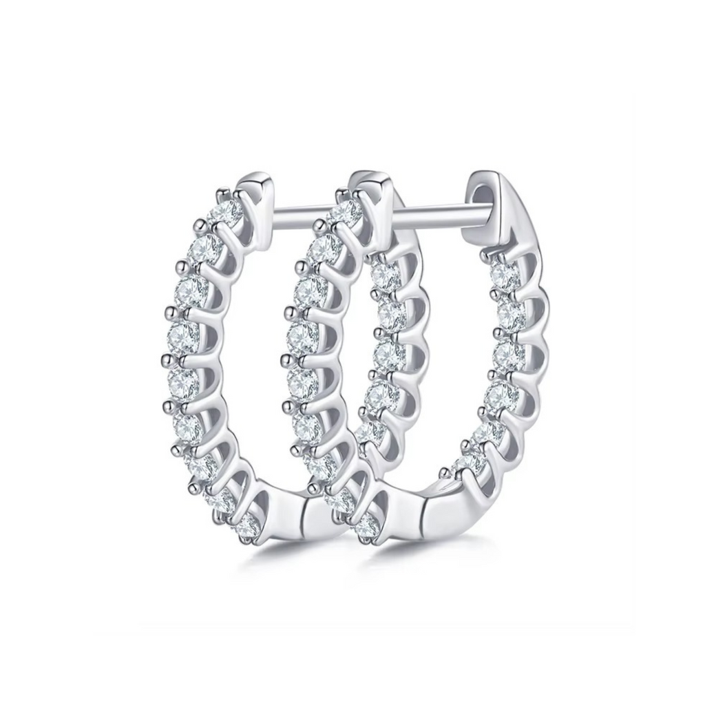 Inside-Out Pavé Hoops