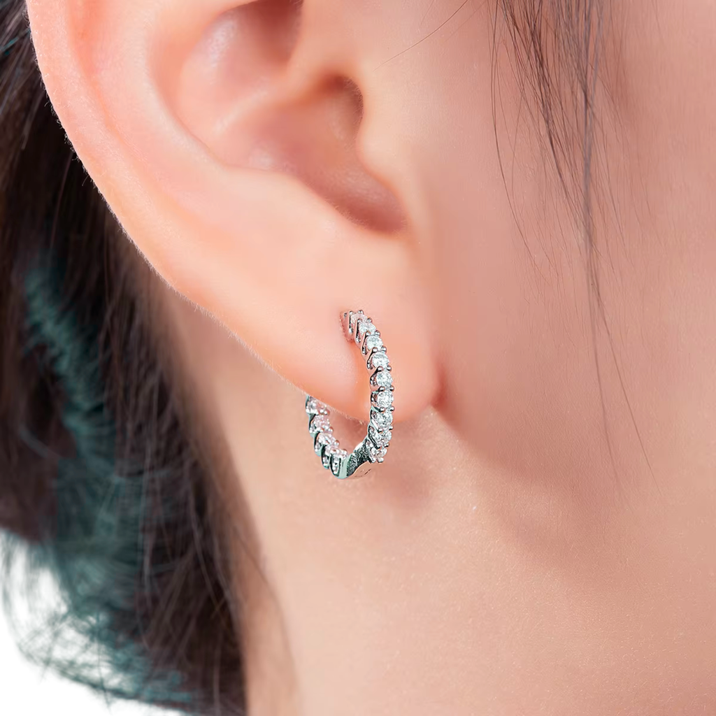 Inside-Out Pavé Hoops
