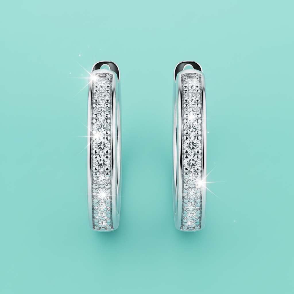 Pavé Channel Hoops
