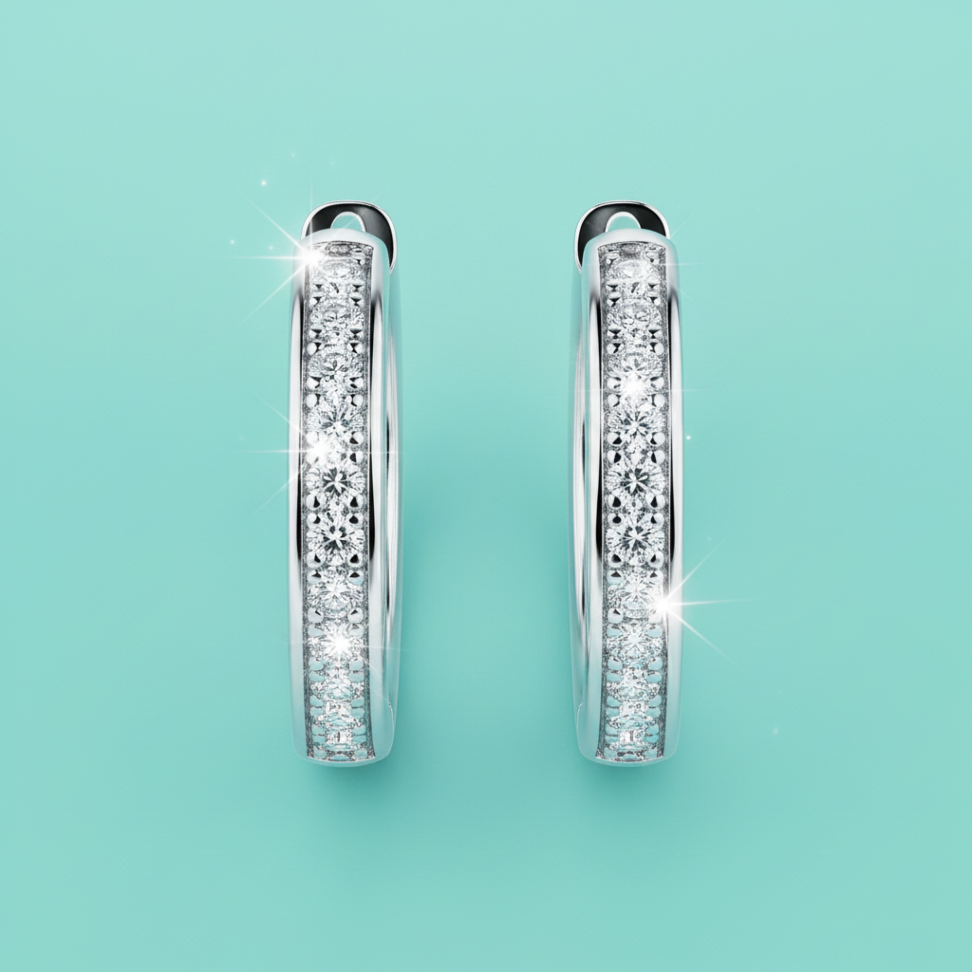 Pavé Channel Hoops