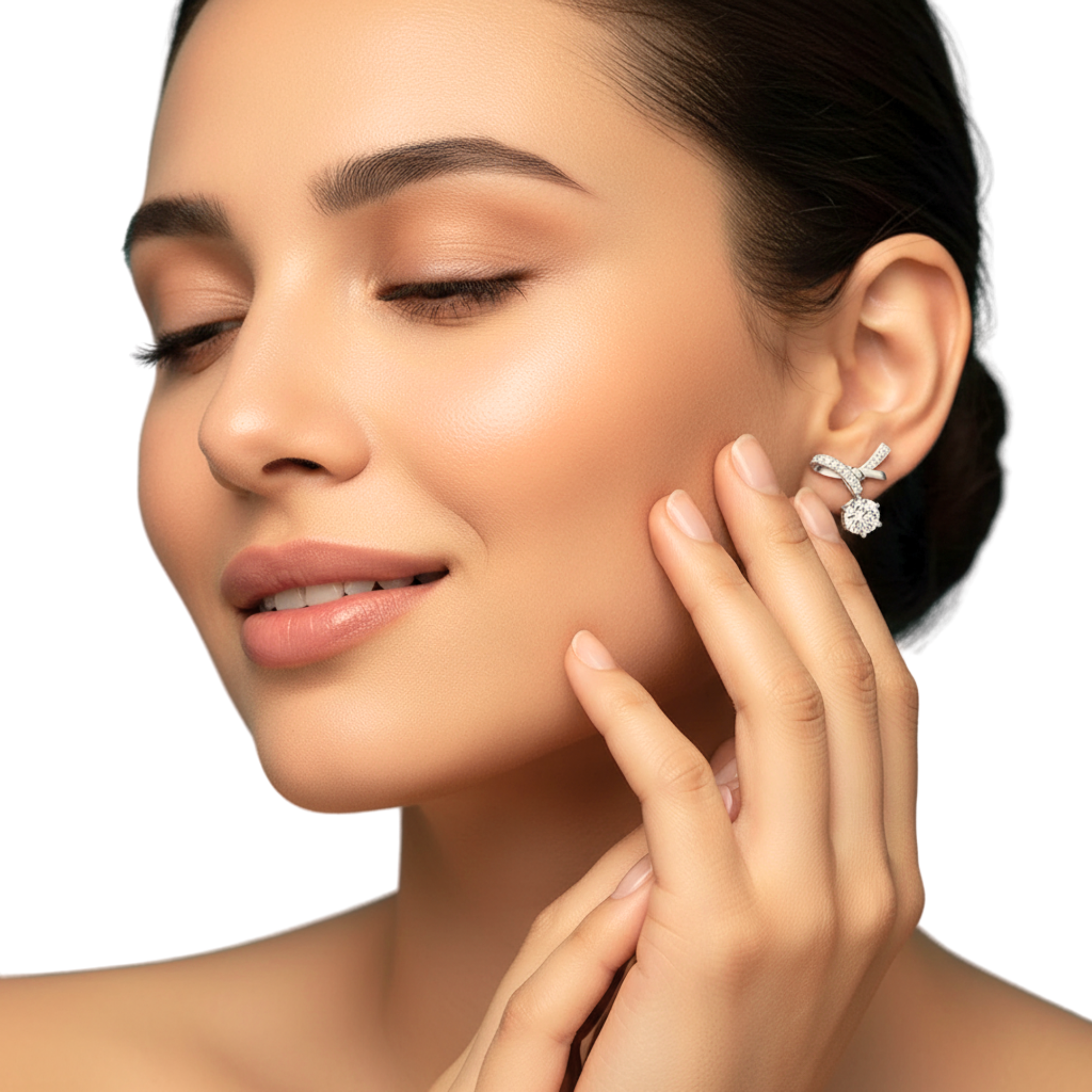 The Pavé Bow Drop
