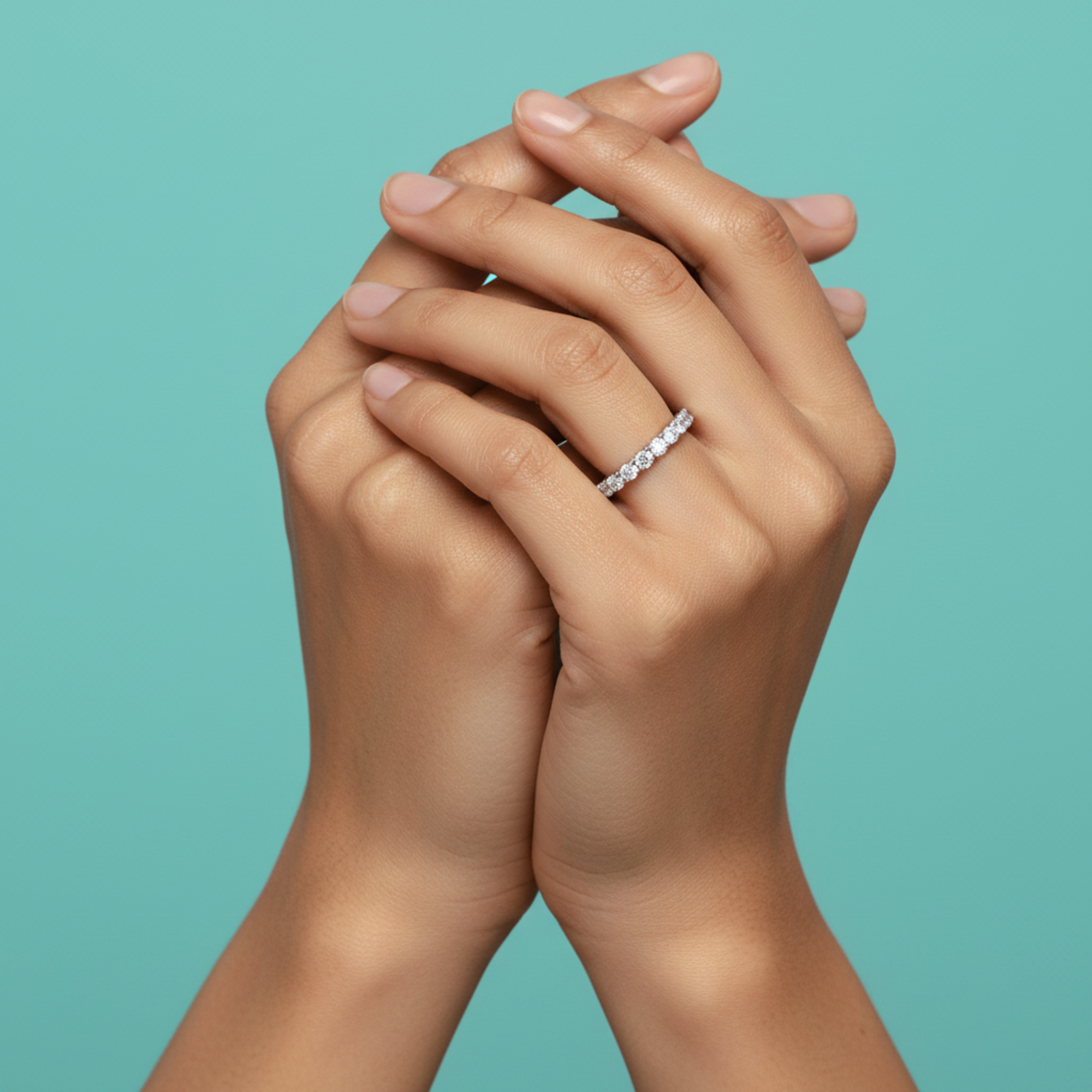 Delicate Prong Set Stacking Ring KH069R