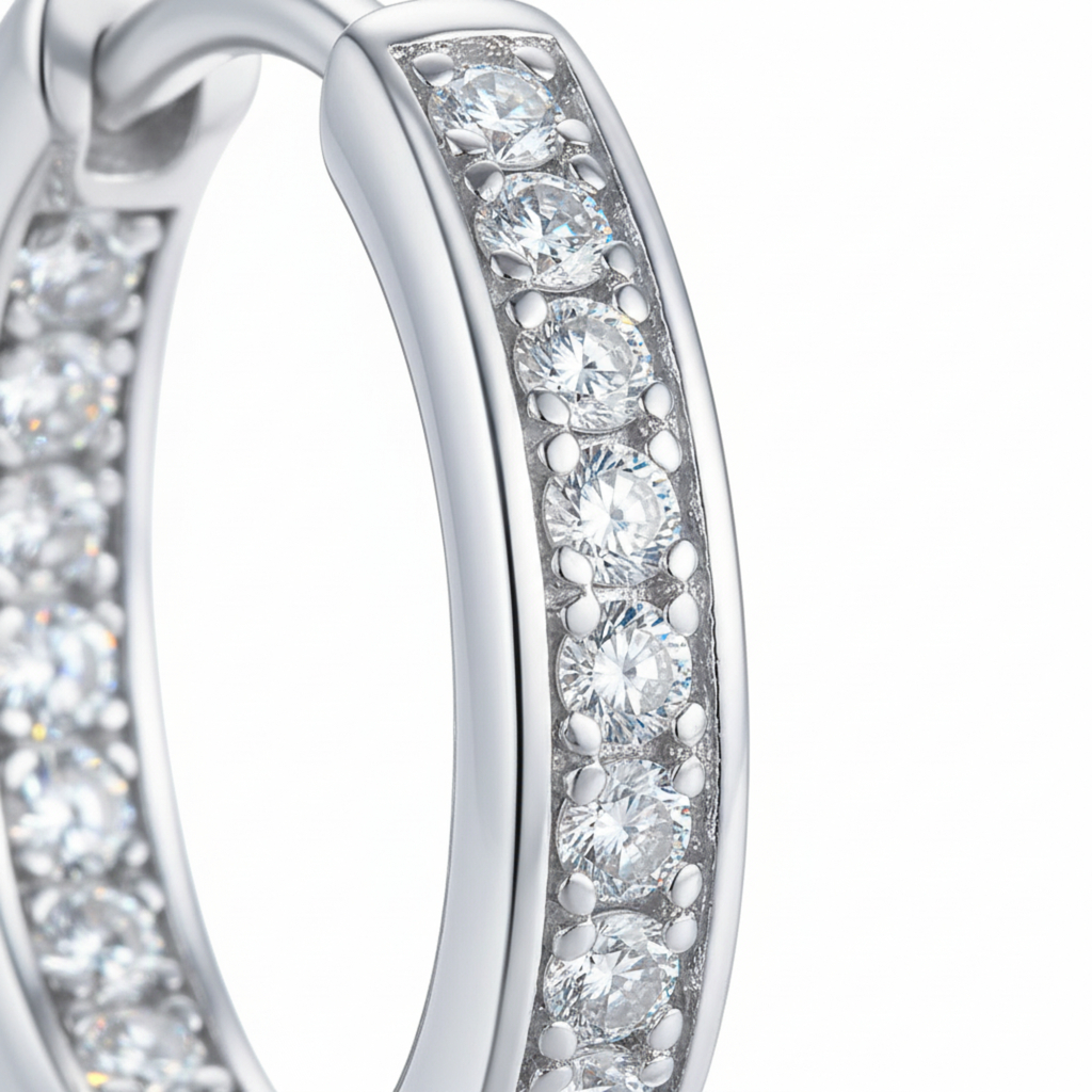 Pavé Channel Hoops
