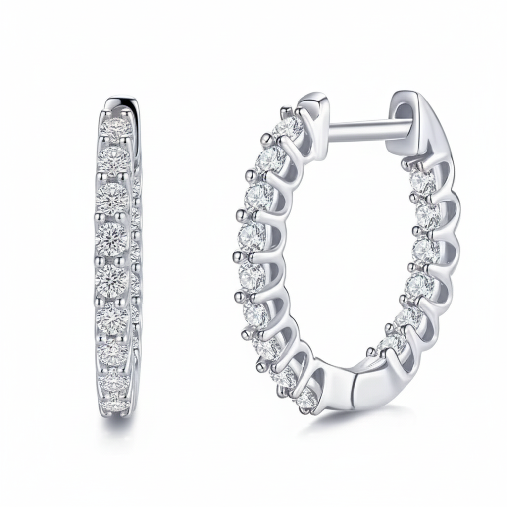 Inside-Out Pavé Hoops