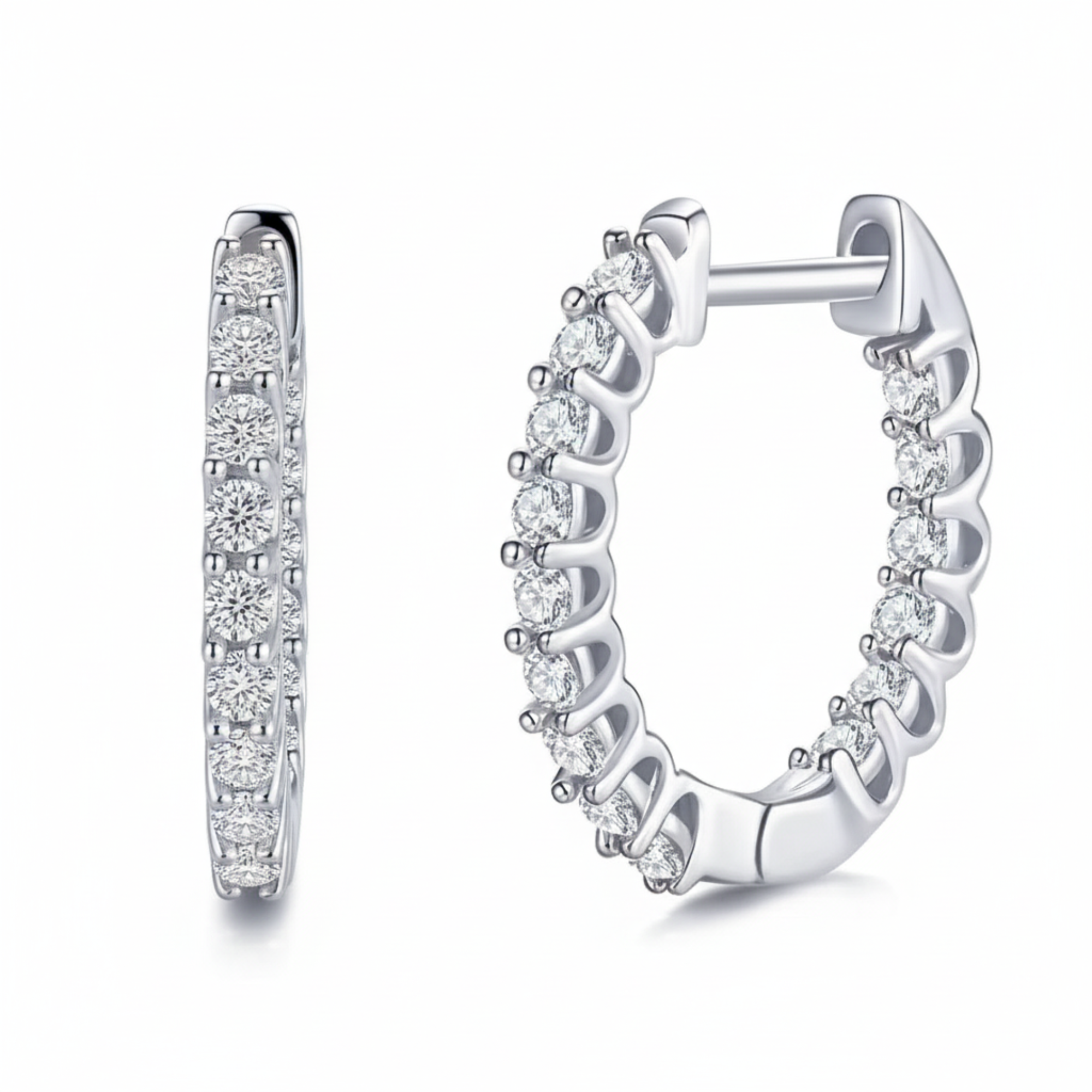Inside-Out Pavé Hoops