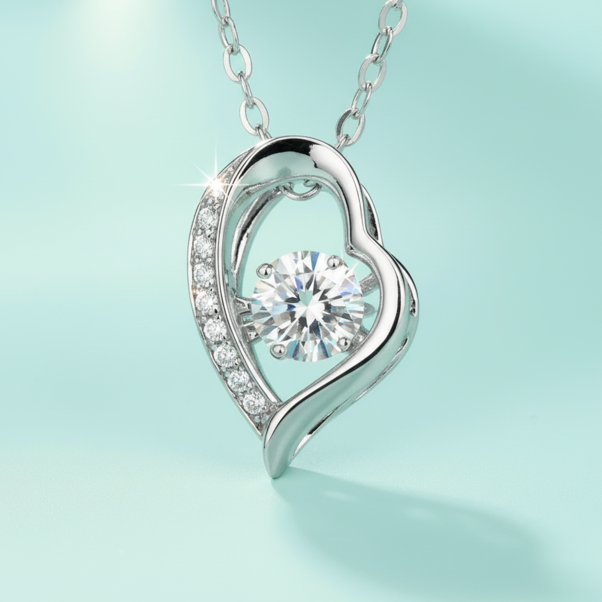 The Round Pavé Heart