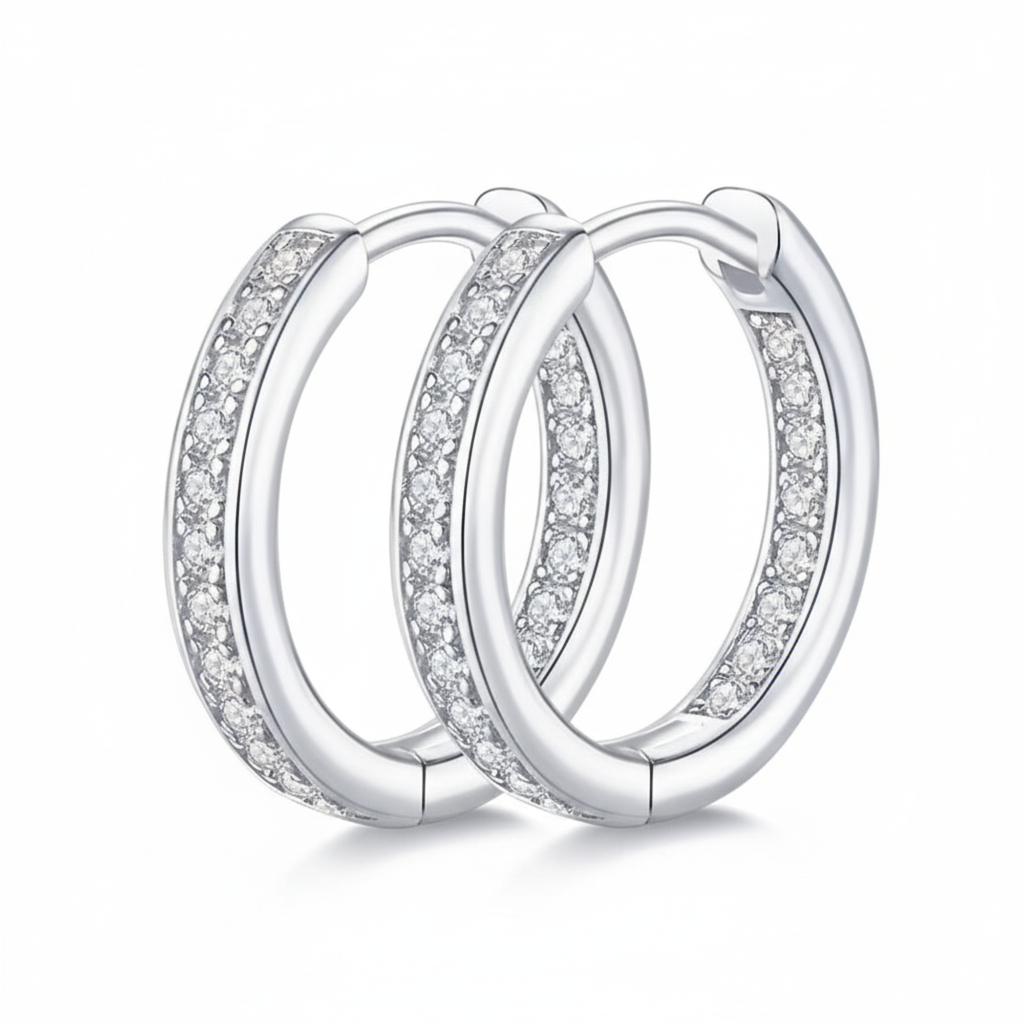 Pavé Channel Hoops