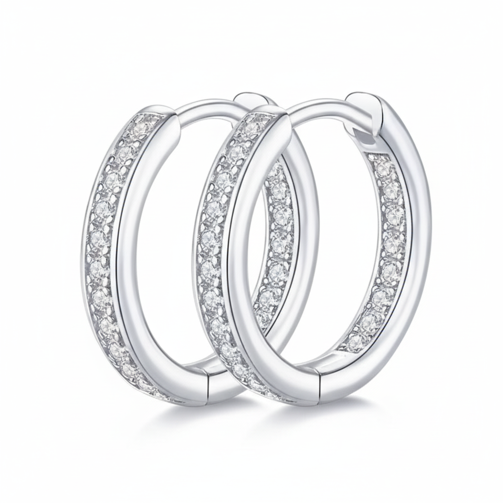 Pavé Channel Hoops
