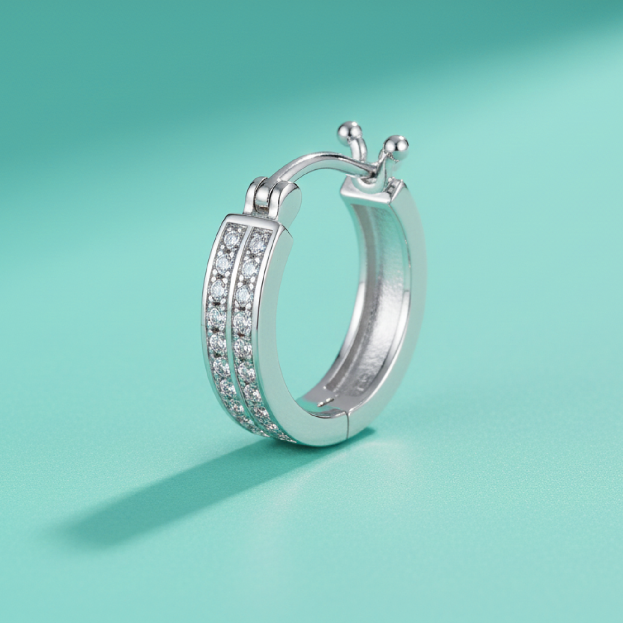The Double Pavé Hoops