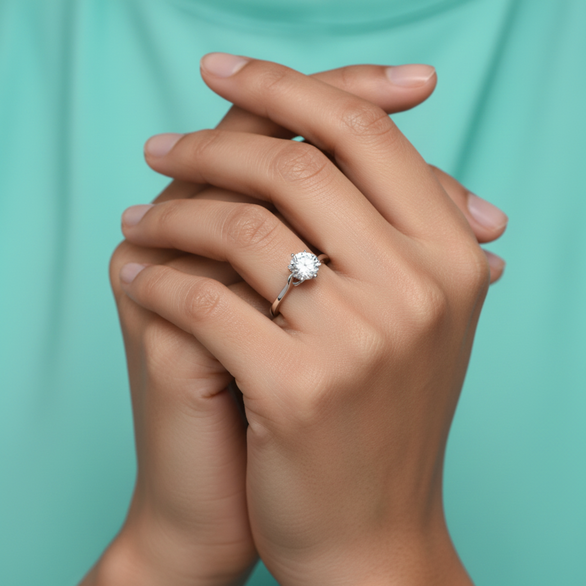 Eternal Knot Solitaire Statement Ring