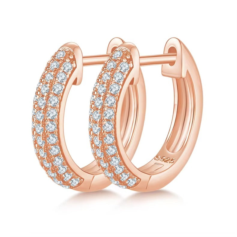 The Wide Pavé Hoops