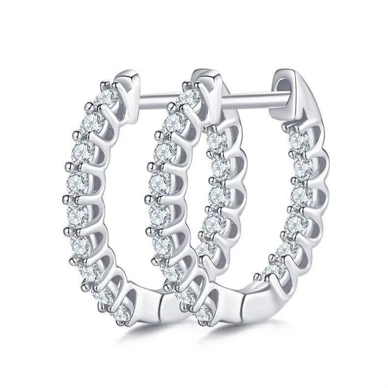 Inside-Out Pavé Hoops