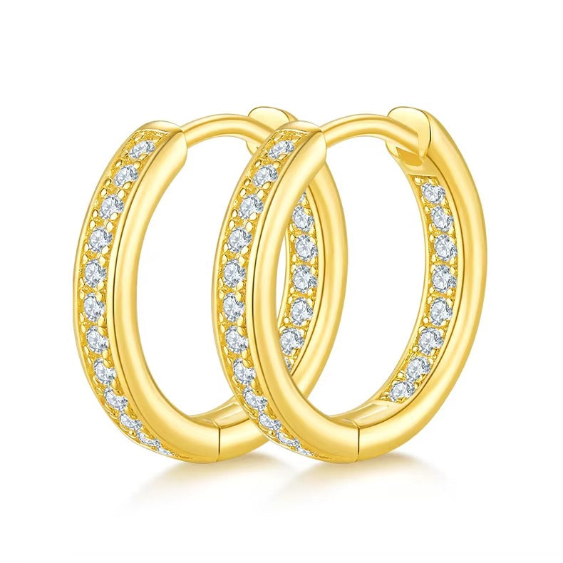 Pavé Channel Hoops