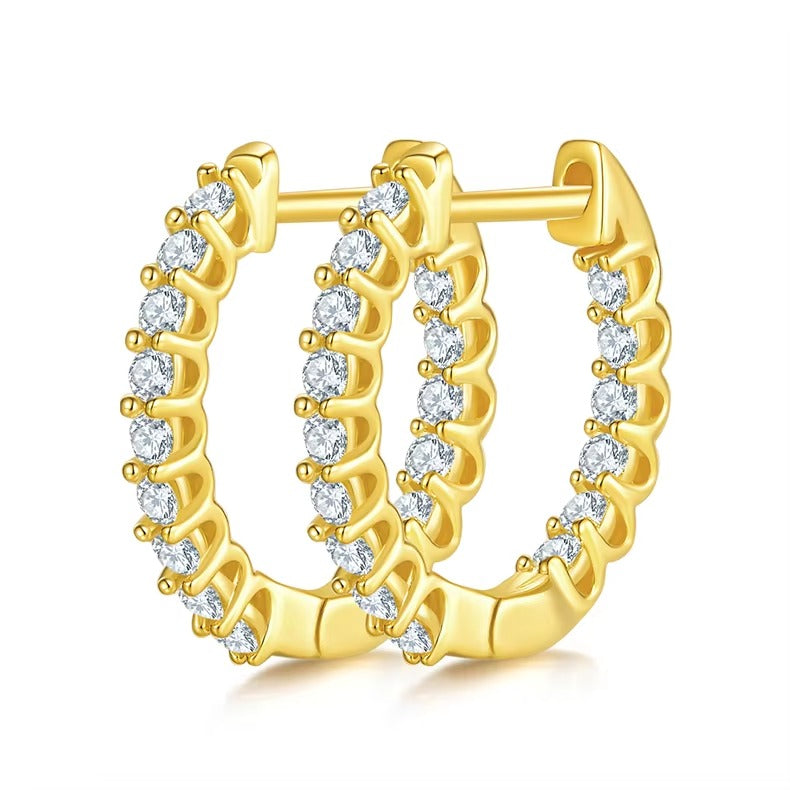 Inside-Out Pavé Hoops