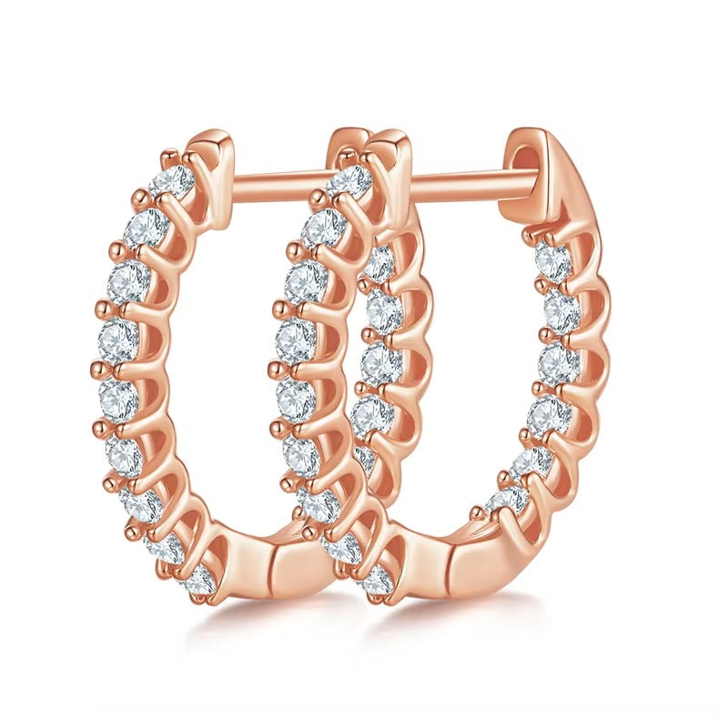 Inside-Out Pavé Hoops
