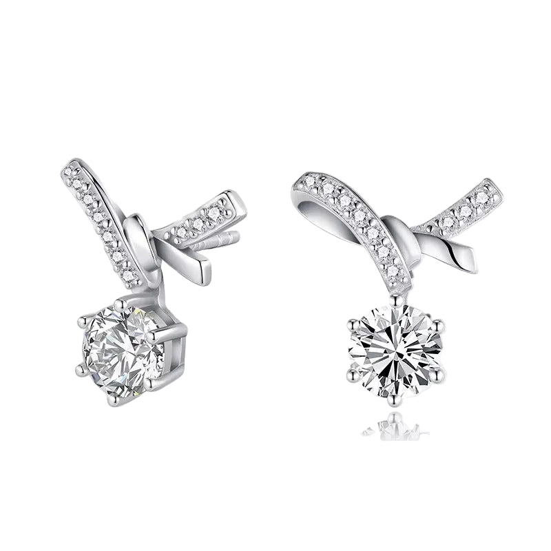 The Pavé Bow Drop