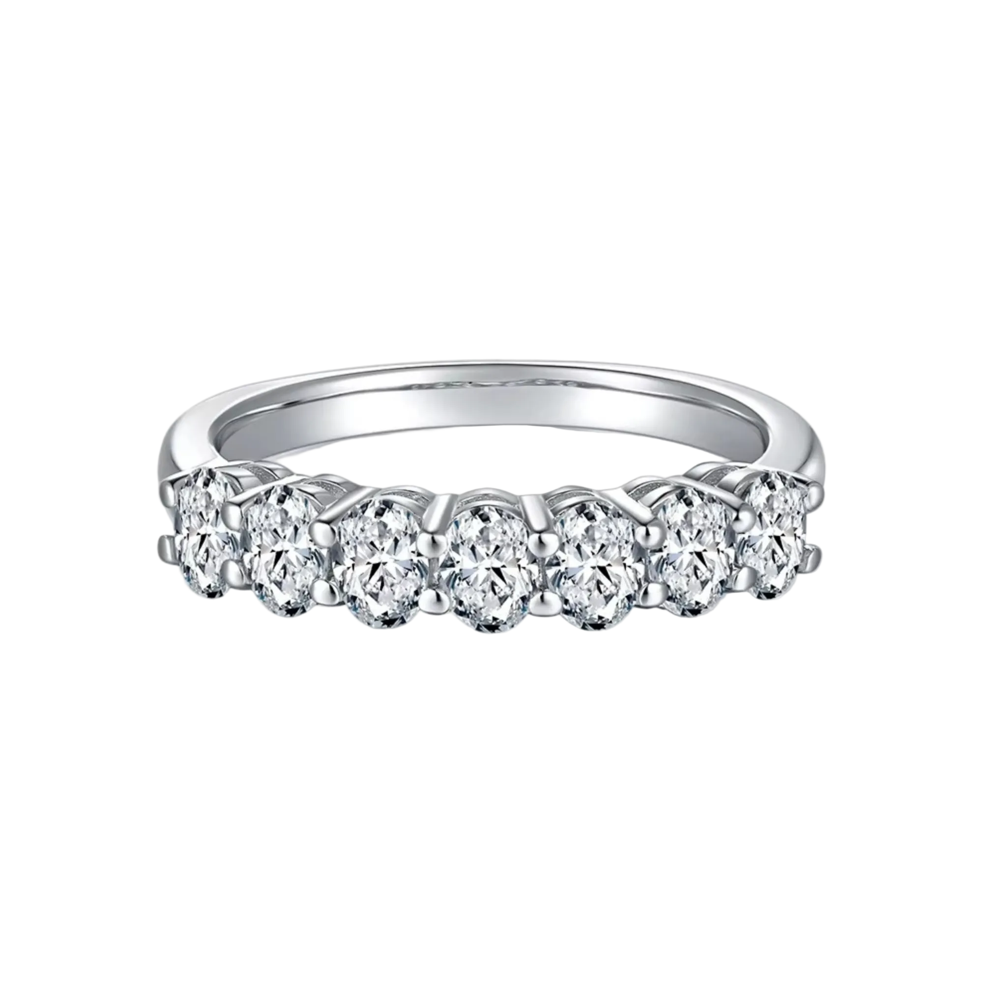 Silver ring with diamond accents on a white background BY MASTAANI DIAMONDS